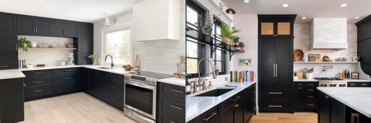 Black Kitchen Cabinets