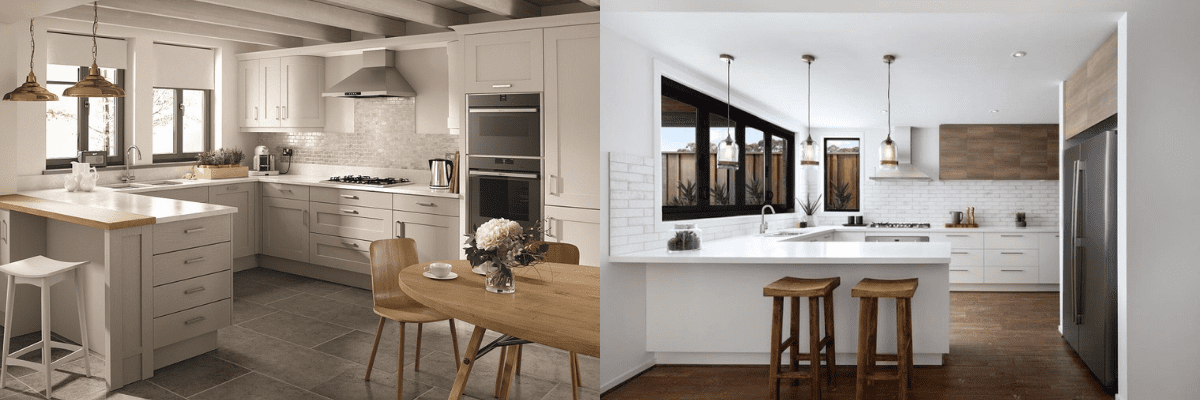 U-Shaped Kitchen with Peninsula Designs