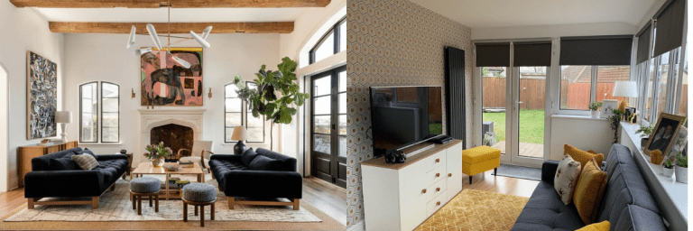 charcoal gray couch living room ideas