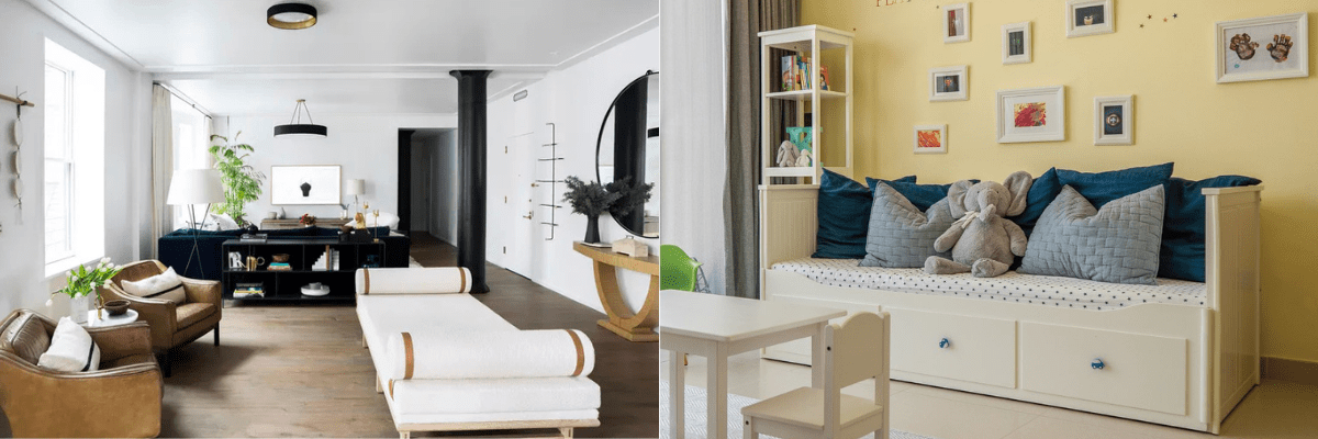 daybed as couch living room