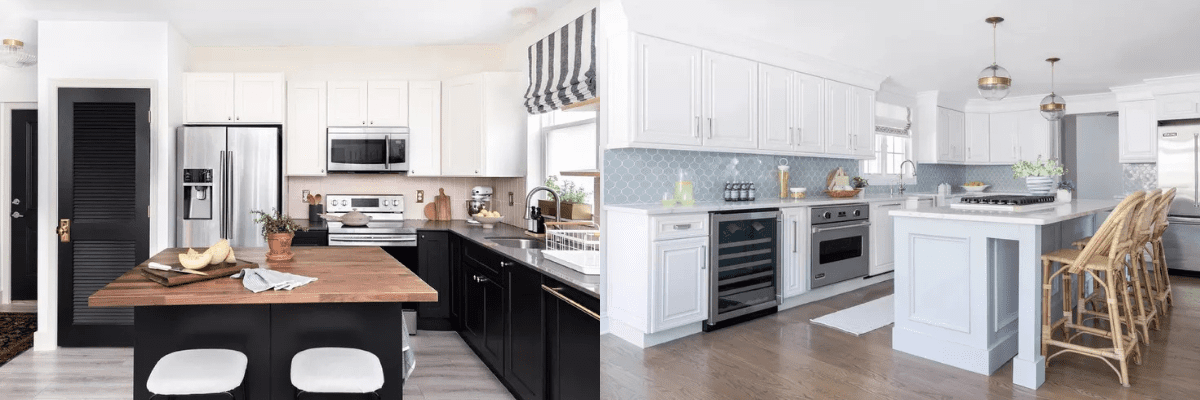 l shaped kitchen with island