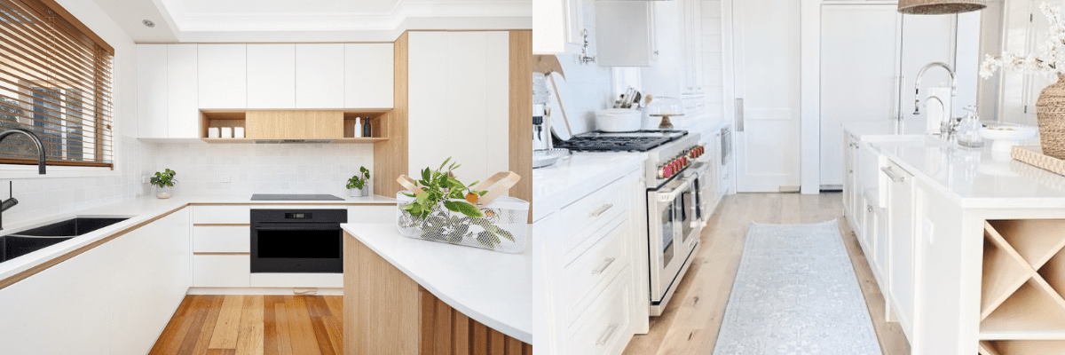 warm white kitchen