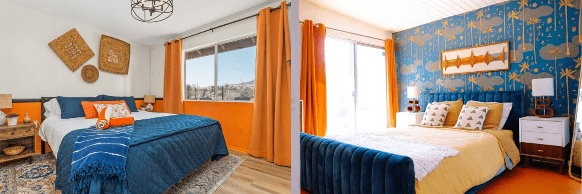 blue and orange bedroom ideas