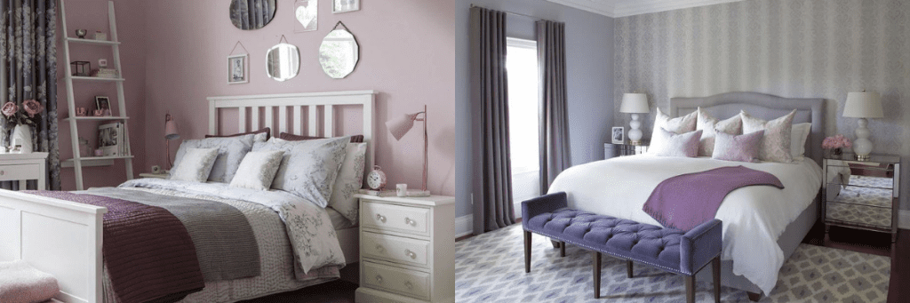 purple and grey bedroom ideas
