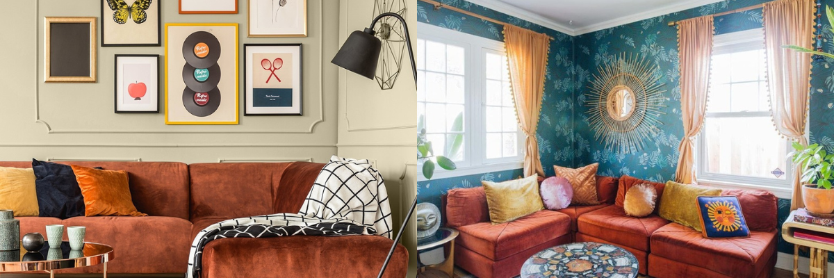 rust couch living room ideas