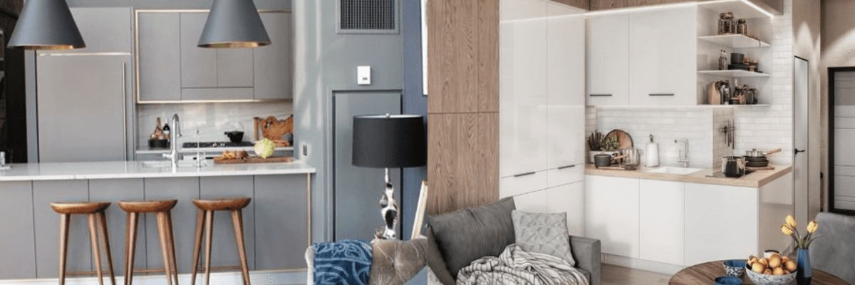 small open kitchen and living room ideas tiny apartments