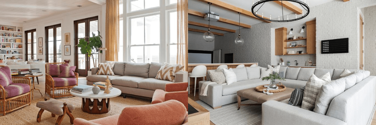 taupe couch living room