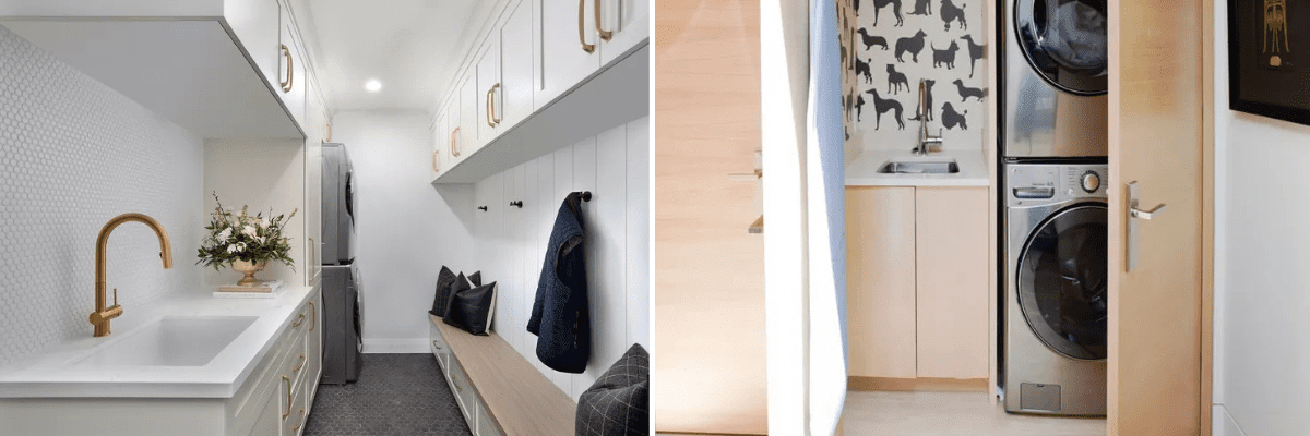 stacked laundry room ideas small spaces